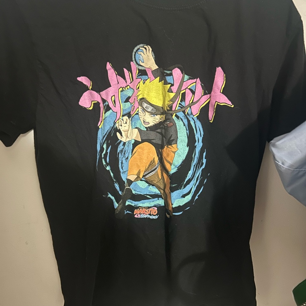 Naruto Black Graphic T-Shirt